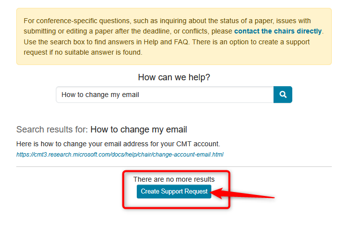 Create Support Ticket